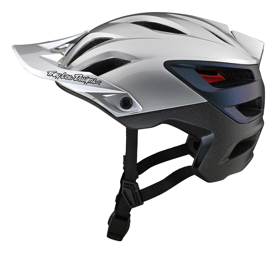 Casco Troy Lee Designs A3 con Mips Uno Silver / Electro
